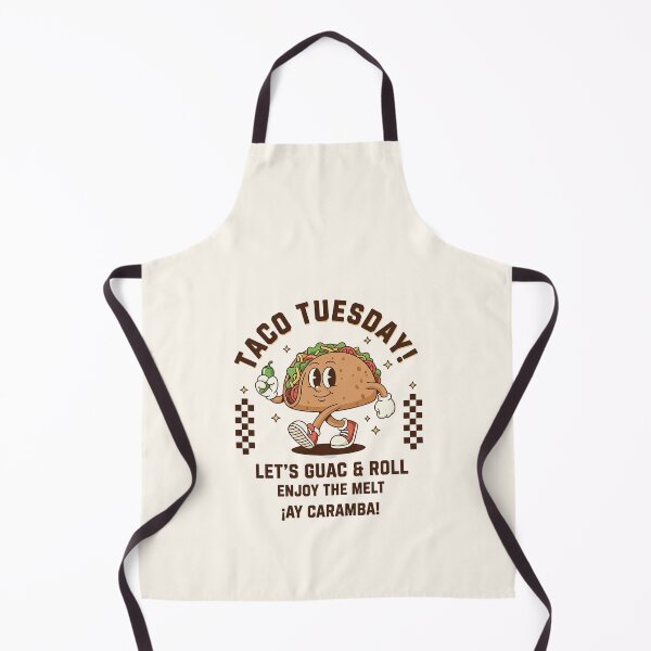 Item preview, Taco Tuesday! Let's Guac & Roll Retro Cartoon designed and sold by HoopeStylee.