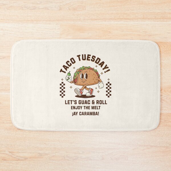 Item preview, Taco Tuesday! Let's Guac & Roll Retro Cartoon designed and sold by HoopeStylee.