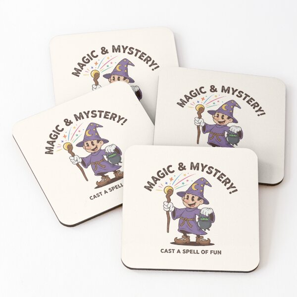 Item preview, Magic & Mystery! Retro Wizard Cartoon designed and sold by HoopeStylee.