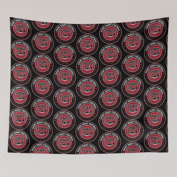 Item preview, Every Night Football "Circular Slogan" (Black & Crimson) designed and sold by GX3-Creative.