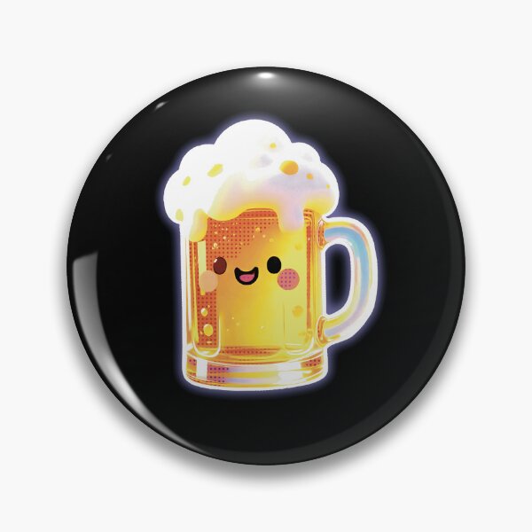 Item preview, Cheerful Beer Mug Kawaii Sticker designed and sold by Origen88.