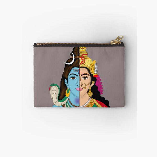 Item preview, Lord Ardhanarishwara Artwork | Shiva Parvati Divine Form | Hindu Spiritual Wall Art designed and sold by Harshit_Digital_Arts.