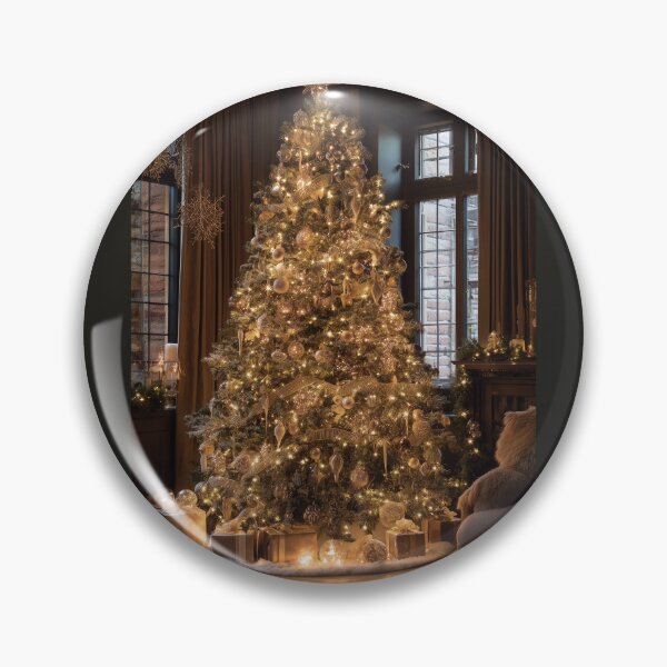 Artikelvorschau, Golden Glow – Gemütlicher Weihnachtsbaum zu Hause entworfen und verkauft von ArgentoArt.