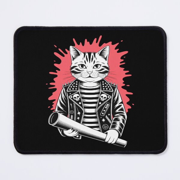 Item preview, Cute Punk CAT for Cats Lovers - Music & Cat's RETRO 70s 80s designed and sold by itsnothatweird.