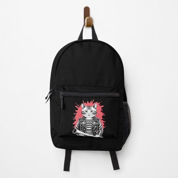 Item preview, Cute Punk CAT for Cats Lovers - Music & Cat's RETRO 70s 80s designed and sold by itsnothatweird.