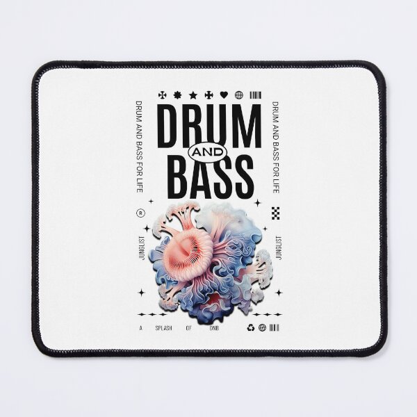 Item preview, DRUM AND BASS  - Ocean Life DNB (Black)  designed and sold by Discothreadz.