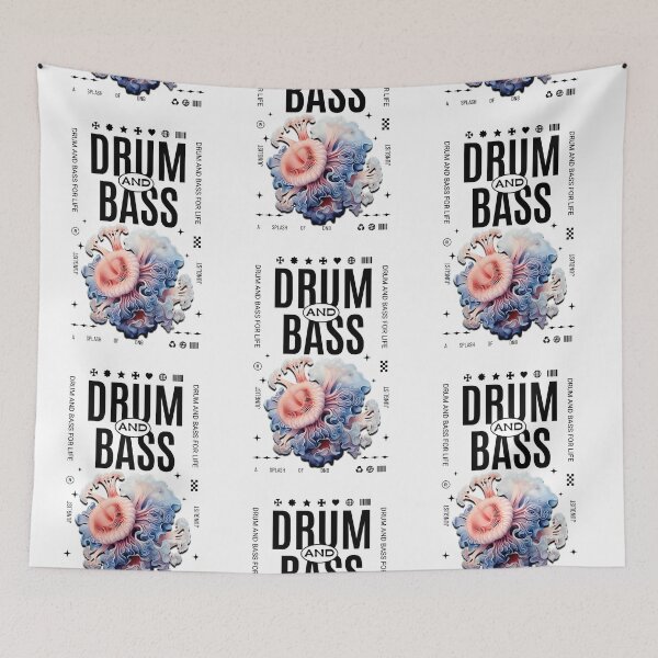 Item preview, DRUM AND BASS  - Ocean Life DNB (Black)  designed and sold by Discothreadz.