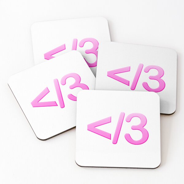 Item preview, </3 Pink Broken Heart Keyboard Emote  designed and sold by Memes N Lore .