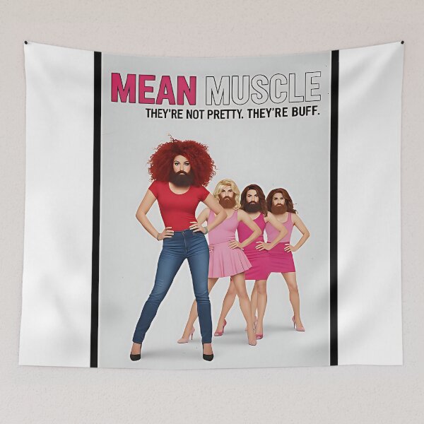 Item preview, Mean Muscle – Funny Parody Poster “They’re Not Pretty, They’re Buff” designed and sold by OtsukaHideoya2c.