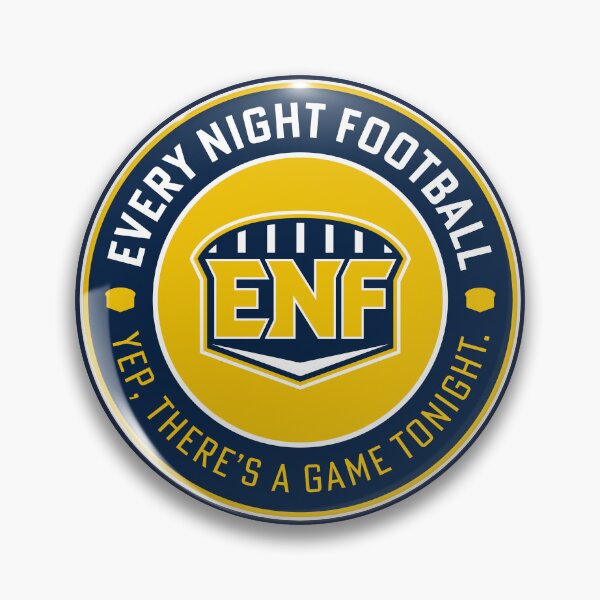 Item preview, Every Night Football "Circular Slogan" (Navy & Yellow) designed and sold by GX3-Creative.