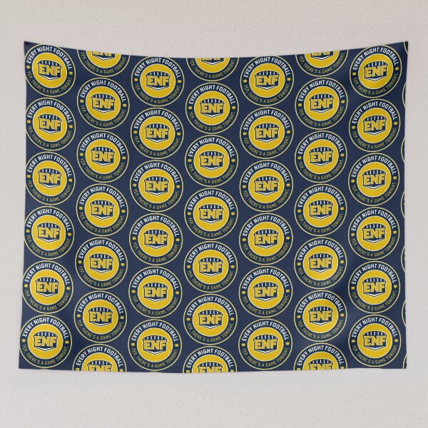Item preview, Every Night Football "Circular Slogan" (Navy & Yellow) designed and sold by GX3-Creative.