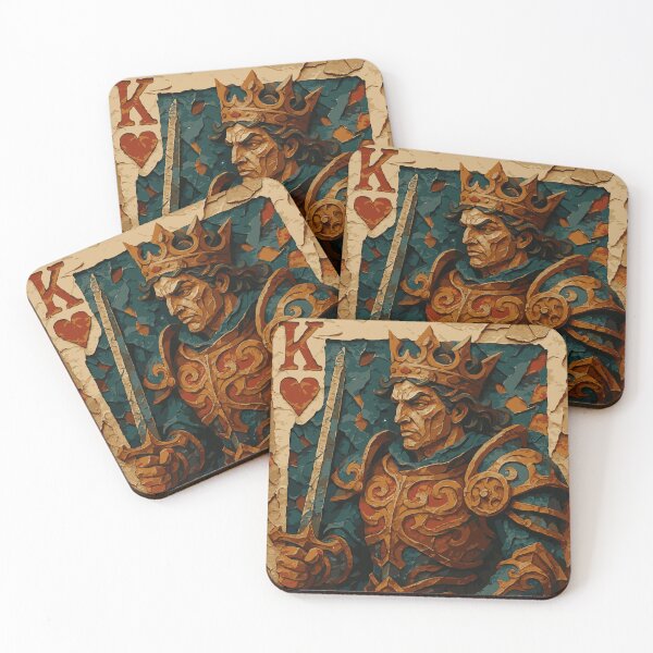 Item preview, Medieval King of Hearts in Paper Cut Style designed and sold by -DEEWOLF-.