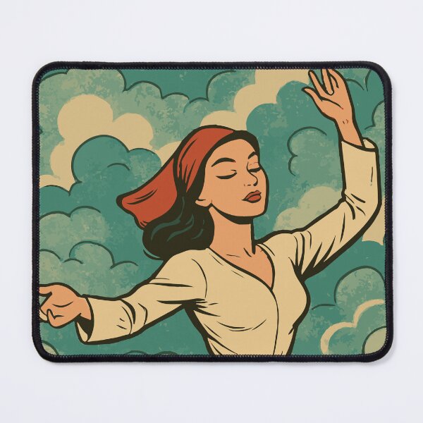 Item preview, Vintage Woman Dancing in the Clouds designed and sold by -DEEWOLF-.