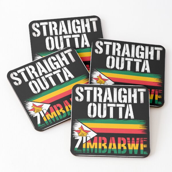 Item preview, Straight Outta Zimbabwe Flag Essential designed and sold by The Hobby Bunny.