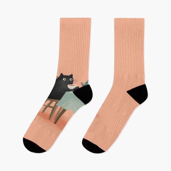 Item preview, Minimalist Cats Having Tea designed and sold by Rtymer.