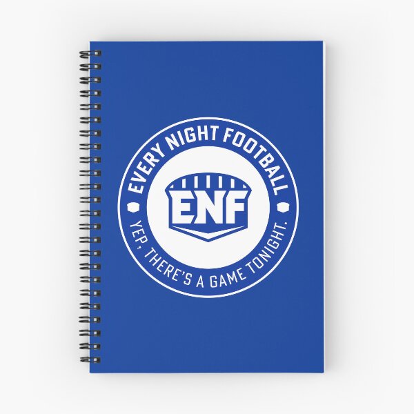 Item preview, Every Night Football "Circular Slogan" (Blue & White) designed and sold by GX3-Creative.