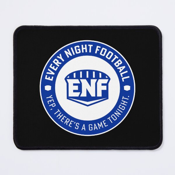Item preview, Every Night Football "Circular Slogan" (Blue & White) designed and sold by GX3-Creative.