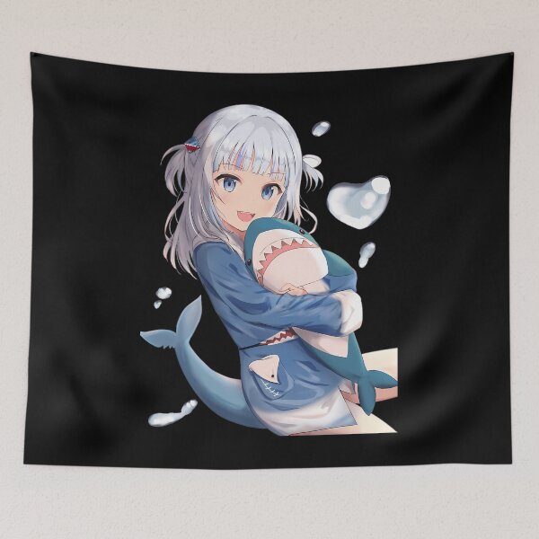 Item preview,  Gawr Gura Peeker - Shark Hug Cute designed and sold by Mikeehner.