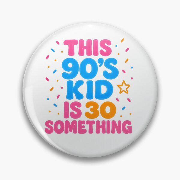 Item preview, This 90’s Kid is 30 Something – Funny Retro Birthday Design designed and sold by PixelExpressStudio.