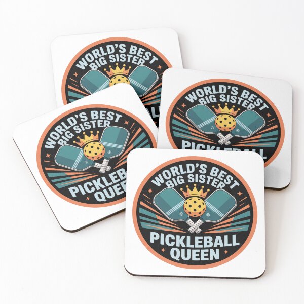 Item preview, World’s Best Big Sister Pickleball Queen, World’s Best Big Sister Pickleball Queen, Fun Sports Gift Sticker  designed and sold by podlook.
