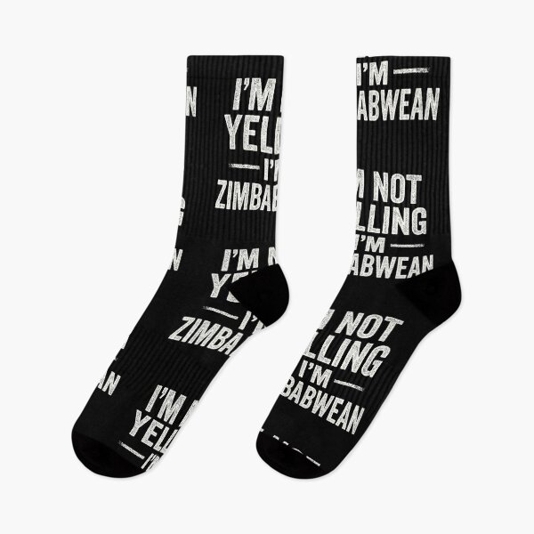 Item preview, I'm Not Yelling I'm ZIMBABWEAN - Funny ZIMBABWEAN designed and sold by The Hobby Bunny.