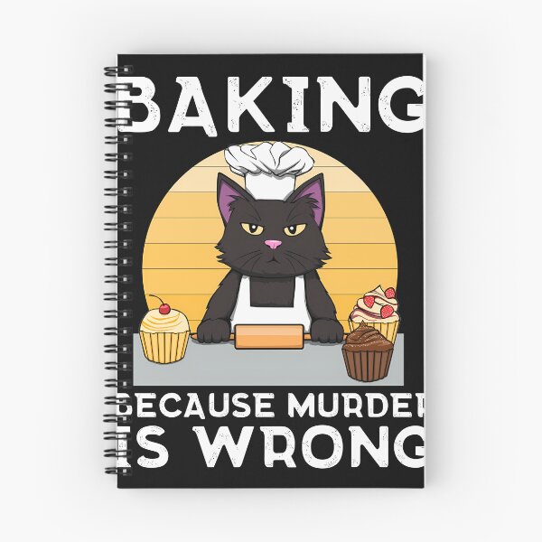 Item preview, Baker-Cat-Baking-Because-Murder-Is-Wrong-Funny designed and sold by dongmarc.