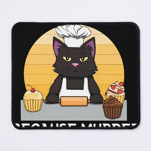 Item preview, Baker-Cat-Baking-Because-Murder-Is-Wrong-Funny designed and sold by dongmarc.