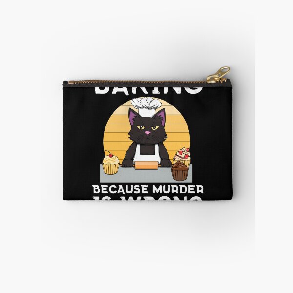 Item preview, Baker-Cat-Baking-Because-Murder-Is-Wrong-Funny designed and sold by dongmarc.