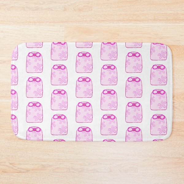 Item preview, pink flower charm lucky bag omamori designed and sold by Mariecobiz.