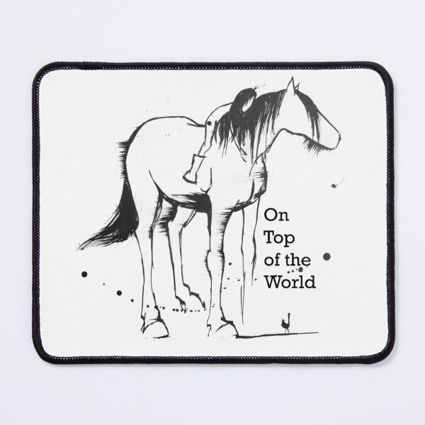 Item preview, On Top of the World, child hugging their horse designed and sold by Running Duck Studio.