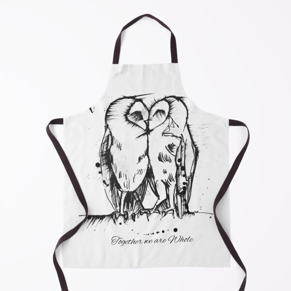 Item preview, Together We Are Whole, 2 owls kissing designed and sold by Running Duck Studio.
