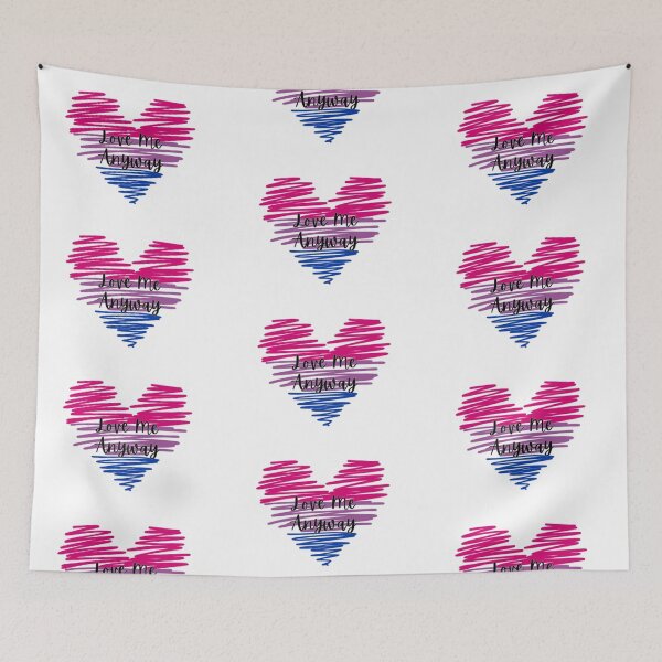 Item preview, Love Me Anyway Bi Heart designed and sold by jenivy95.