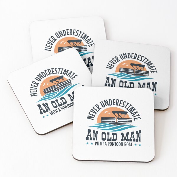 Item preview, Never Underestimate An Old Man with a Pontoon Boat designed and sold by jaygo.