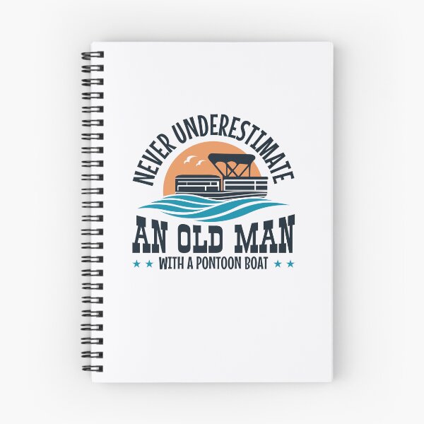 Item preview, Never Underestimate An Old Man with a Pontoon Boat designed and sold by jaygo.