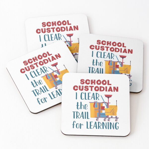 Item preview, School Custodian I Clear the Trail for Learning designed and sold by jaygo.