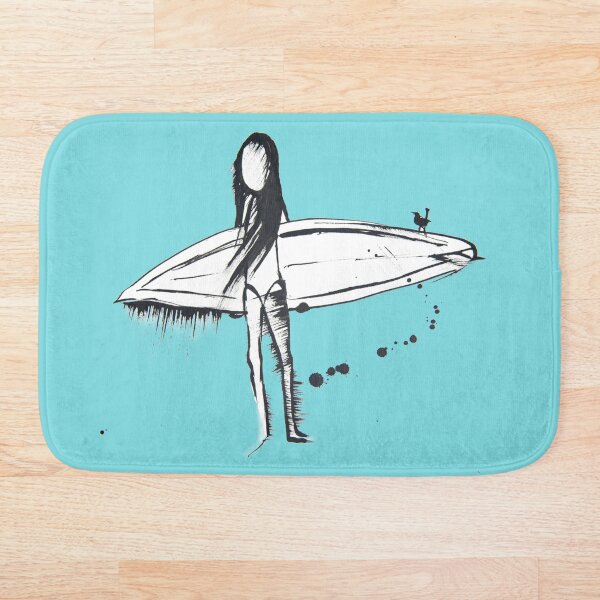 Item preview, Surfer Girl at the beach  designed and sold by Running Duck Studio.