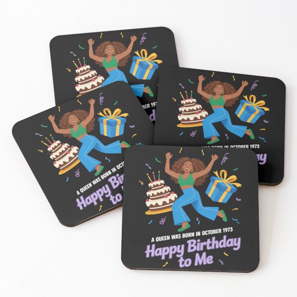 Item preview, A Queen was Born in October 1973 Happy Birthday to Me Mommy designed and sold by Vastingan.