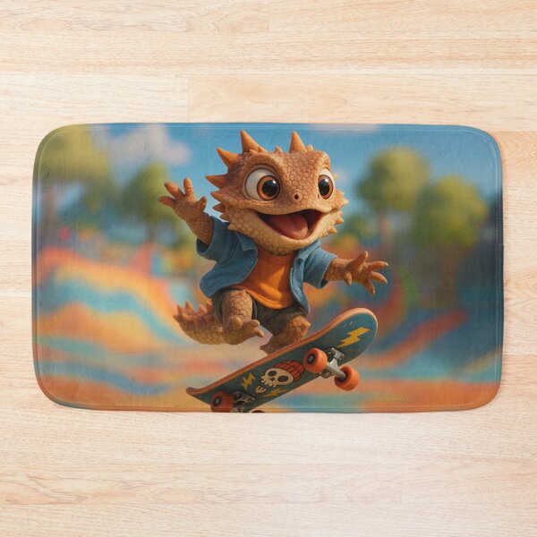 Item preview, Skater Horned Lizard designed and sold by Sillytoe.
