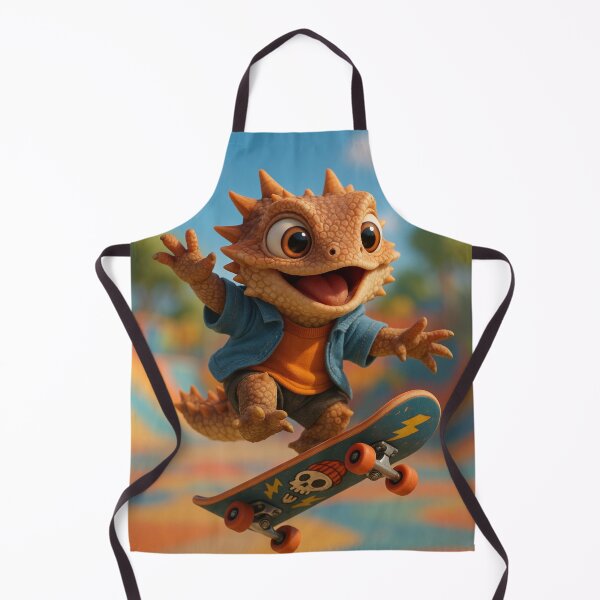 Item preview, Skater Horned Lizard designed and sold by Sillytoe.