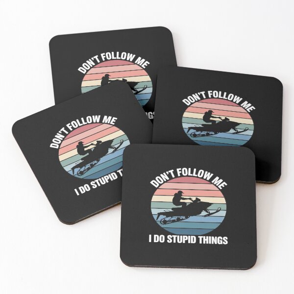 Item preview, Don’t Follow Me Vintage Snowmobile Lover Riders designed and sold by petrichorsworld.