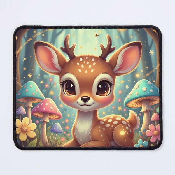 Item preview, Enchanted Forest Fawn - Whimsical Woodland Baby Deer designed and sold by Kash3f.