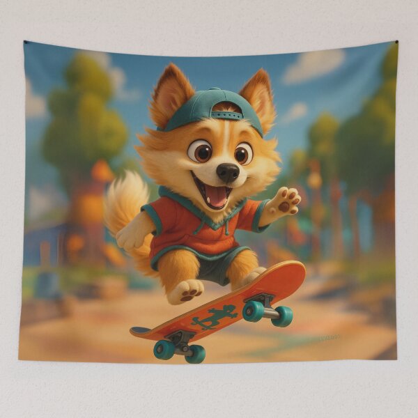 Item preview, Skater Icelandic Sheepdog designed and sold by Sillytoe.