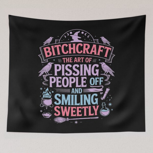 Item preview, Bitchcraft-The Art of Pissing People Off and Smiling Sweetly designed and sold by Vastingan.