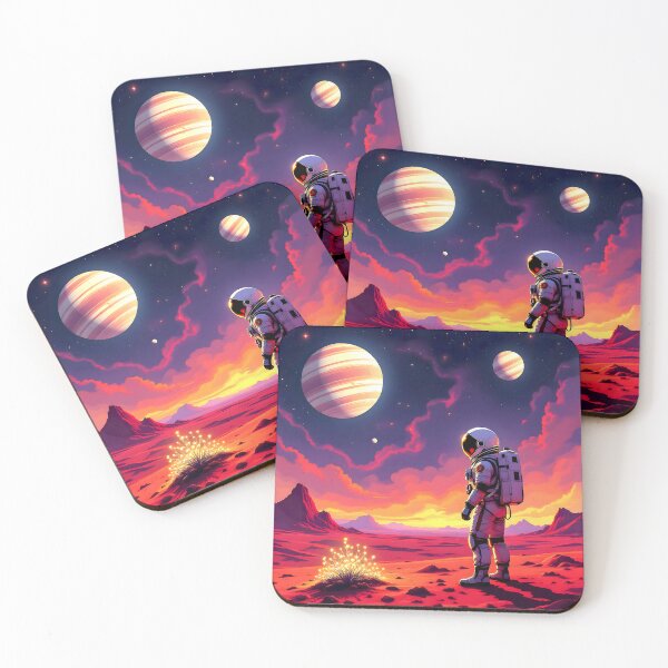 Item preview, Lone Astronaut on a Red Planet designed and sold by Sharon Schwalbe.