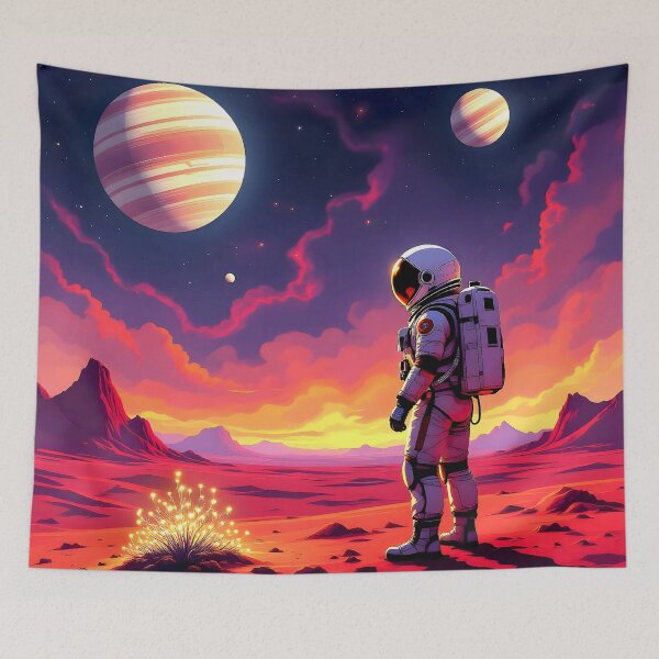 Item preview, Lone Astronaut on a Red Planet designed and sold by Sharon Schwalbe.