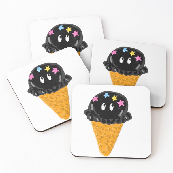 Item preview, spirited away soot sprite ice cream cone designed and sold by Mariecobiz.