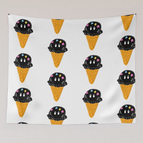 Item preview, spirited away soot sprite ice cream cone designed and sold by Mariecobiz.