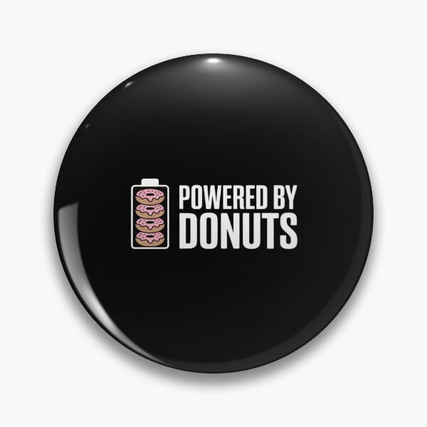 Item preview, Donut lover funny powered by donuts designed and sold by PeteHomenick.