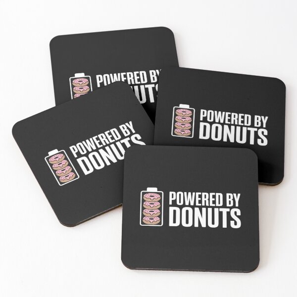 Item preview, Donut lover funny powered by donuts designed and sold by PeteHomenick.