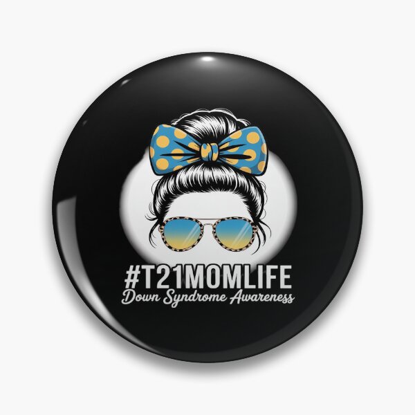 Item preview, Down Syndrome Mom Life Messy Bun Down Syndrome Awareness designed and sold by PeteHomenick.